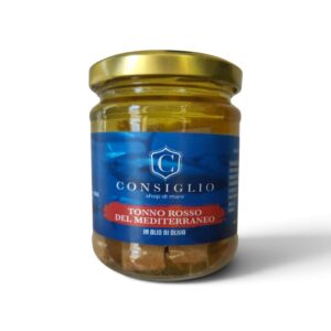 TONNO ROSSO DEL MEDITERRANEO IN OLIO DI OLIVA DA 200g